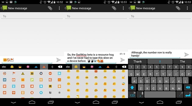 A SwiftKey Keyboard example 