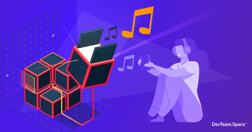 Create blockchain music software application