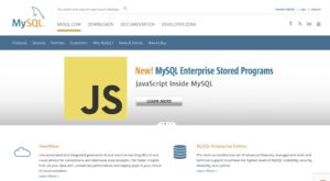 The visual picture of MySQL is an open-source relational database management system main page.